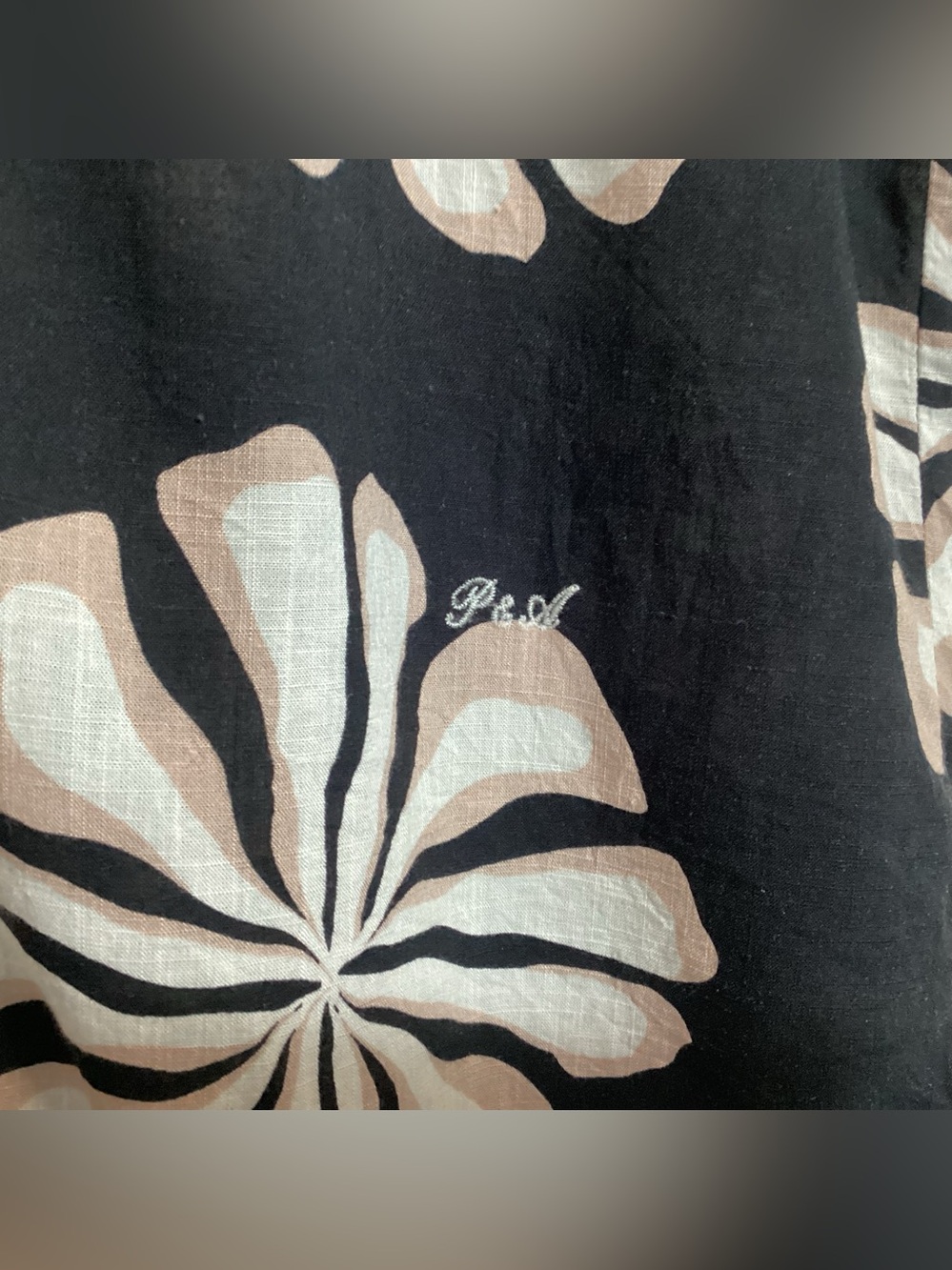 Porter & Ash Linen Blend Collared Cabana Shirt XL - Picture 7 of 12